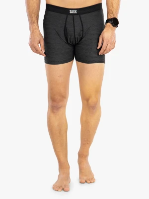 Bokserki termoaktywne Saxx Hot Shot Boxer Brief Fly - black heather