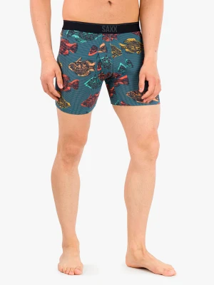 Bokserki termoaktywne Saxx Quest Boxer Brief Fly - shadow fish/blue