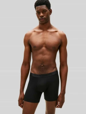 Bokserki typu Brief z mieszanki modalu z domieszką bawełny w zestaw 3 szt. model '3P BOXER BRIEF' Tommy Hilfiger Czarny