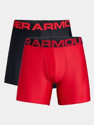 Bokserki Under Armour Tech 6in (2 szt.) - red/black