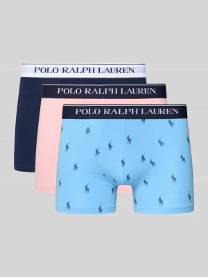 Bokserki w kroju skinny fit z mieszanki bawełny, 3‑pak Polo Ralph Lauren Underwear