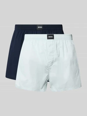 Bokserki z czystej bawełny model '2P BOXER S. CW PEACH' Boss Jasnoniebieski