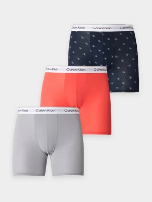 Bokserki z długimi nogawkami Calvin Klein szary melanż