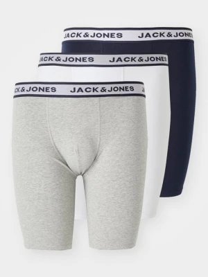 Bokserki z długimi nogawkami Jack&Jones jasnoszary melanż