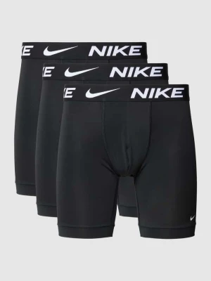 Bokserki z elastycznym paskiem z logo Nike Czarny