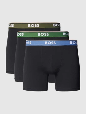 Bokserki z elastycznym paskiem z logo w zestawie 3 szt. Boss