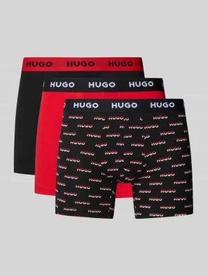 Bokserki z elastycznym paskiem z logo w zestawie 3 szt. HUGO