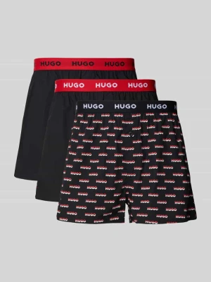 Bokserki z elastycznym paskiem z logo w zestawie 3 szt. HUGO
