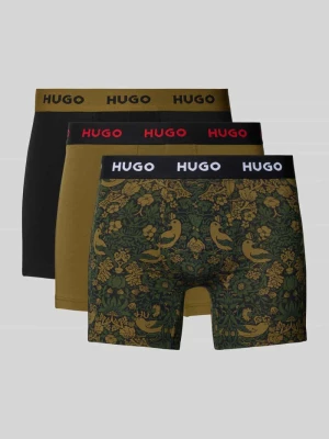 Bokserki z elastycznym paskiem z logo w zestawie 3 szt. HUGO