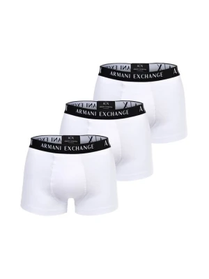 Bokserki z krótkimi nogawkami Armani Exchange biały