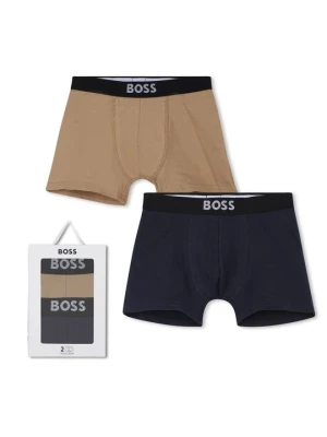 Bokserki z krótkimi nogawkami Boss granatowy