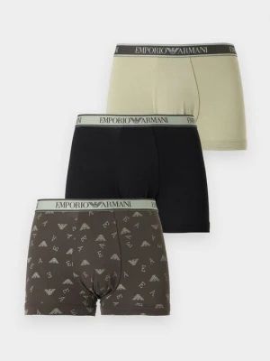Bokserki z krótkimi nogawkami Emporio Armani zielony