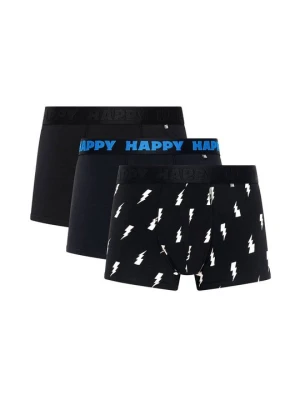 Bokserki z krótkimi nogawkami Happy Socks czarny