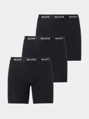 Bokserki z krótkimi nogawkami Hollister Co. czarny