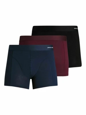 Bokserki z krótkimi nogawkami Jack&Jones ciemnoczerwony