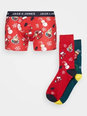 Bokserki z krótkimi nogawkami Jack&Jones czerwony