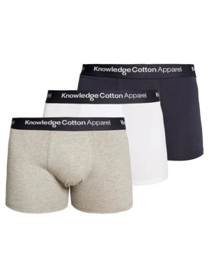 Bokserki z krótkimi nogawkami KnowledgeCotton Apparel szary melanż