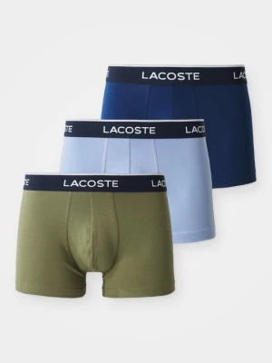 Obcisłe bokserki z krótkimi nogawkami Lacoste oliwkowy