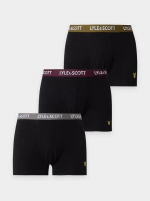Bokserki z krótkimi nogawkami Lyle & Scott czarny