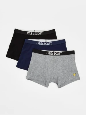 Bokserki z krótkimi nogawkami Lyle & Scott czarny