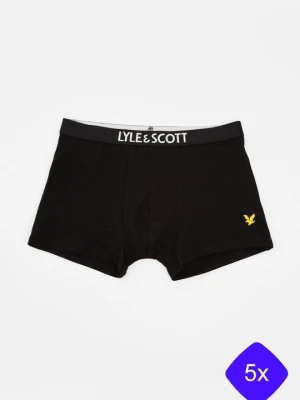 Bokserki z krótkimi nogawkami Lyle & Scott czarny