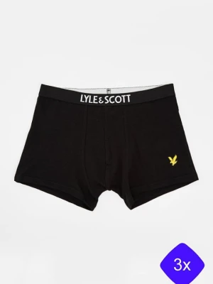 Bokserki z krótkimi nogawkami Lyle & Scott czarny