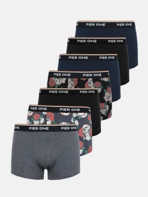 Bokserki z krótkimi nogawkami Pier One By Zalando granatowy