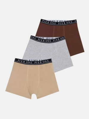 Bokserki z krótkimi nogawkami Pier One By Zalando jasnoniebieski