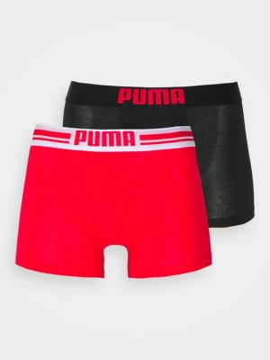 Bokserki z krótkimi nogawkami Puma ciemnoczerwony