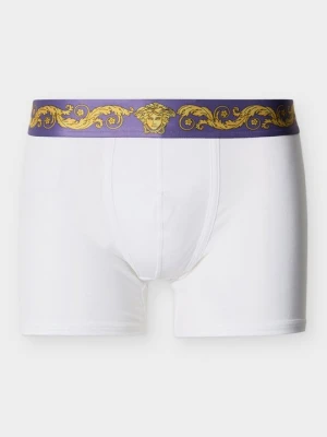 Bokserki z krótkimi nogawkami Versace biały