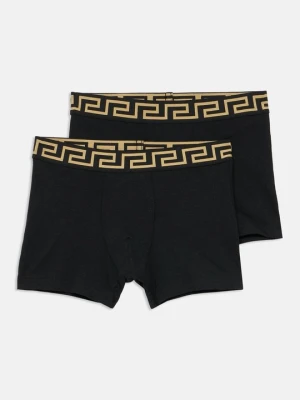 Bokserki z krótkimi nogawkami Versace czarny