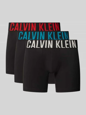 Bokserki z mieszanka bawełny w zestaw 3 szt. Calvin Klein Czarny