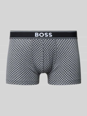 Bokserki z mieszanki bawełnianej Boss Średnioszary