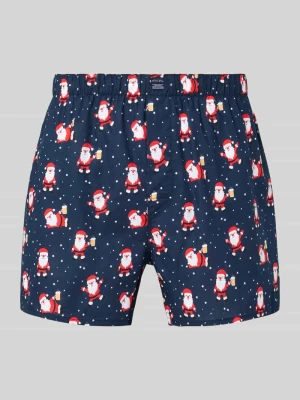 Bokserki ze wzorem na całej powierzchni i elastycznym pasem Christian Berg Men