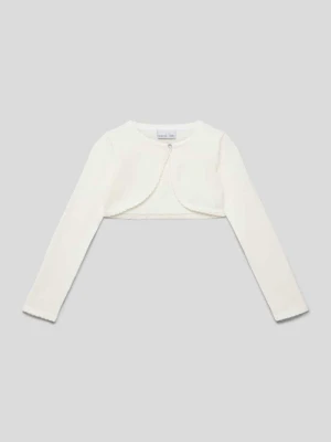 Bolerko z efektownej przędzy z falistym brzegiem Happy Girls