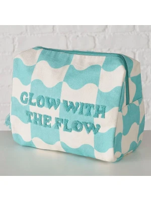 Boltze Kosmetyczka "Glow" w kolorze turkusowo-białym - 22 x 16 x 10 cm rozmiar: onesize
