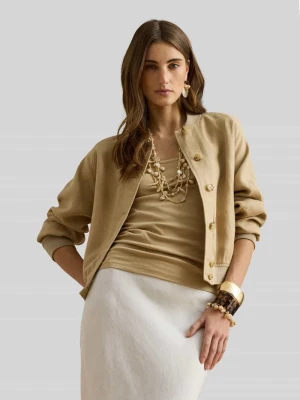 bomberka o kroju regular fit z czystego lnu Lauren Ralph Lauren