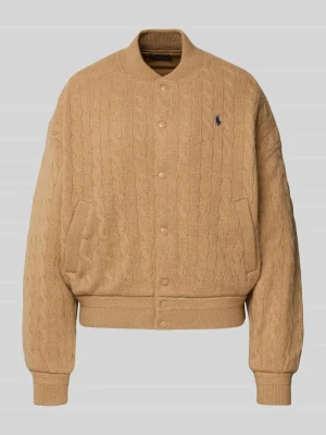 Bomberka o kroju regular fit z imitacji dzianiny z domieszką kaszmiru Polo Ralph Lauren