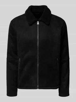 Bomberka o kroju regular fit z kołnierzem z imitacji futra model ‘ROYCE’ Only & Sons