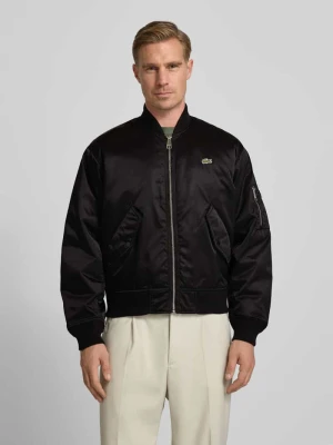 Bomberka o kroju regular fit z satyny Lacoste