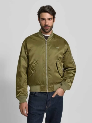 Bomberka o kroju regular fit z satyny Lacoste