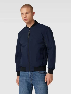 Bomberka o kroju relaxed fit z naszywką z logo w odcieniu niebieskim Tom Tailor Denim