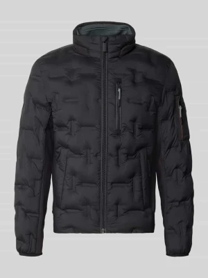 bomberka w kroju regular fit z odblaskowymi detalami Tom Tailor Czarny