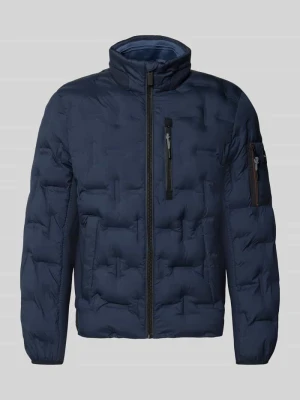 bomberka w kroju regular fit z odblaskowymi detalami Tom Tailor Granatowy