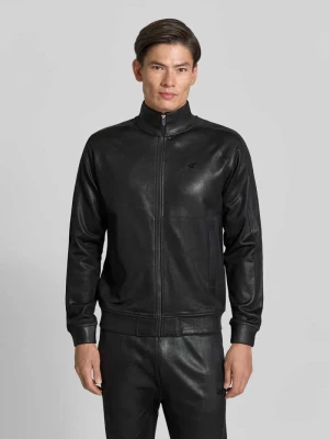 Bomberka z detal z logo model 'S-GLOSSY' Diesel Czarny