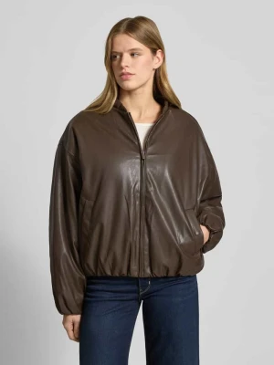 Bomberka z imitacji skóry z zamkiem błyskawicznym ANOTHER COTTON LAB