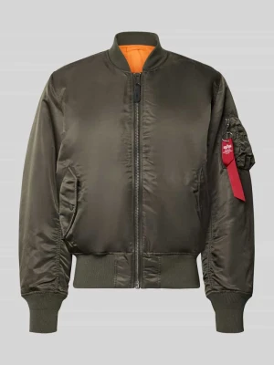 Bomberka z kieszeniami z patką i aplikacją z metką Alpha Industries Antracytowy