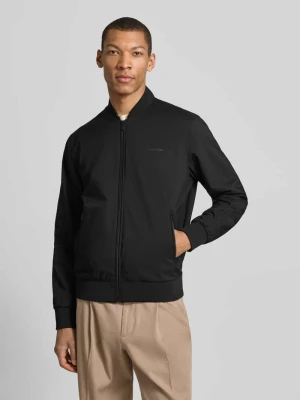 Kurtka bomberka z kieszeniami na zamek model 'MATTE' CK Calvin Klein