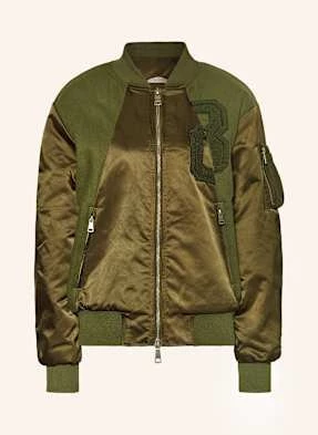 Bombers Original Bluzon Z Mieszanki Materiałów gruen