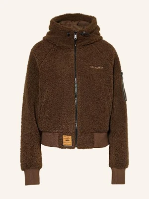 Bombers Original Kurtka Pluszowa braun